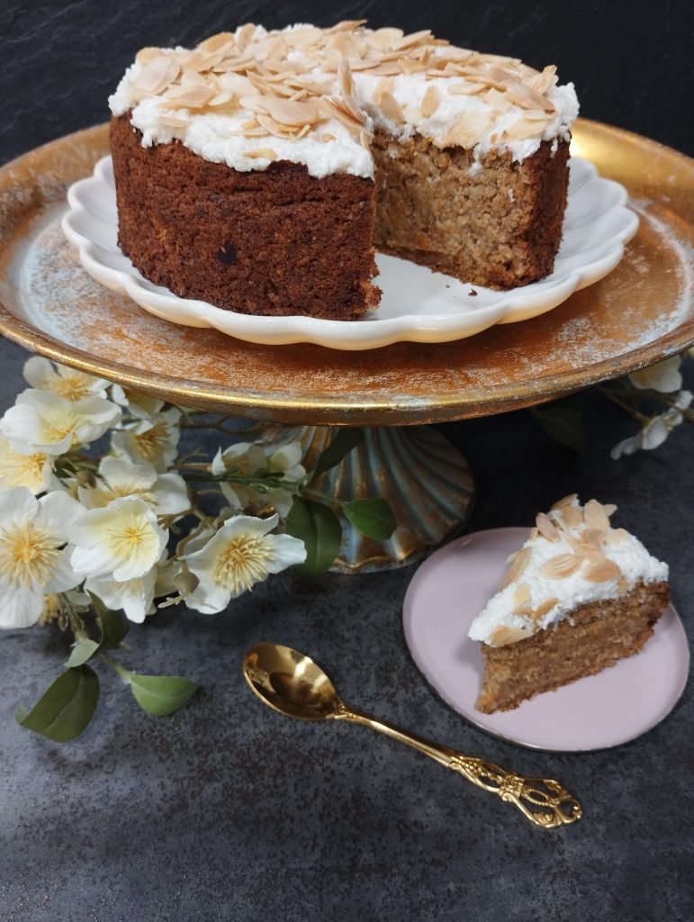 tarta de zanahoria sin azúcar y sin gluten