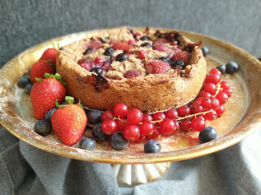 Avena horneada con frutos silvestres