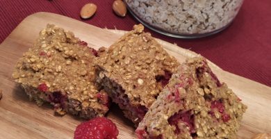 Snach de avena y frambuesa
