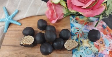 Bombones de chocolate saludables sin azúcar