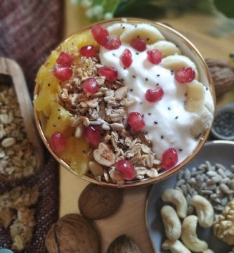 Muesli crujiente saludable sin azúcar