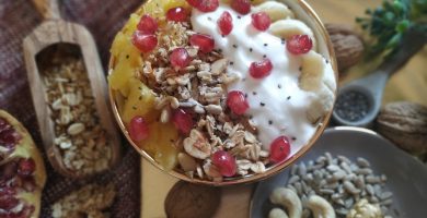 Muesli crujiente saludable sin azúcar
