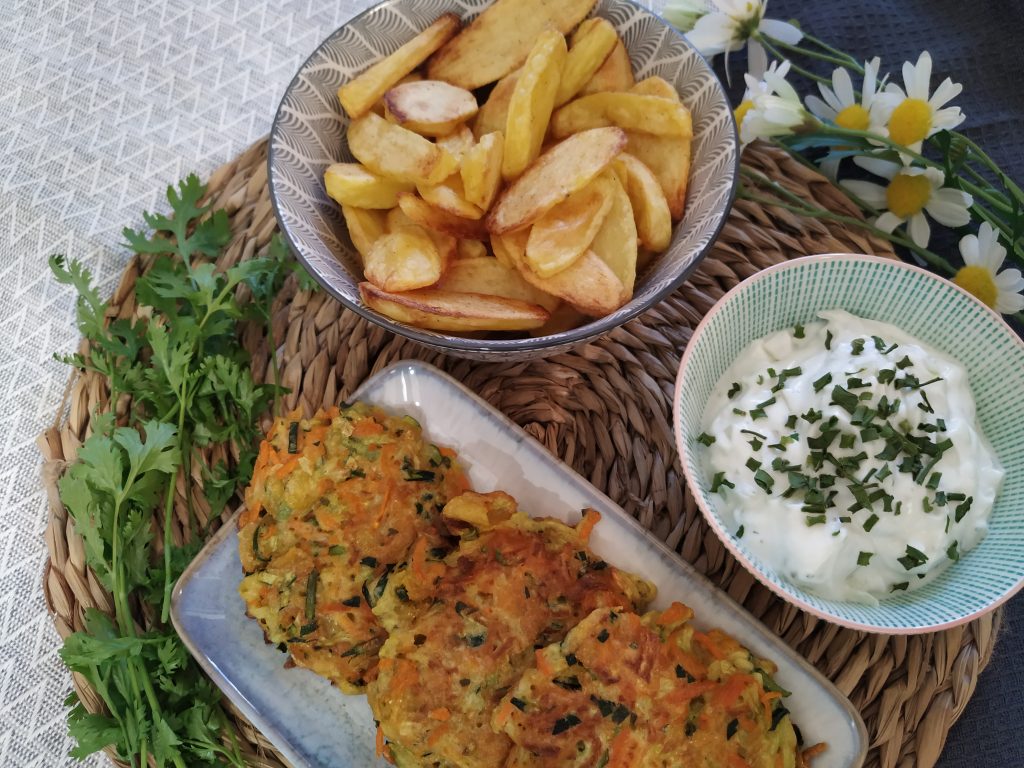 Hamburguesas vegetarianas de calabacín y zanahoria