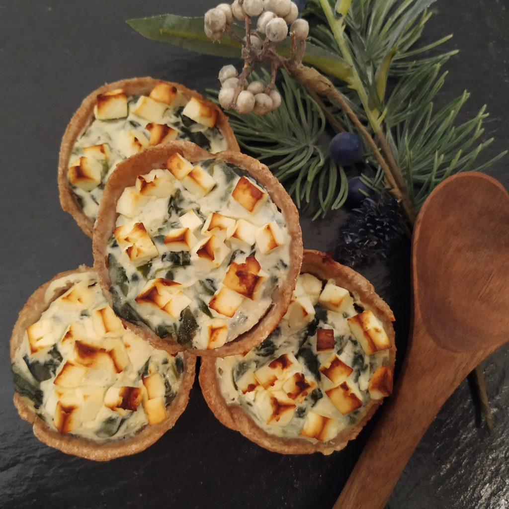 Muffins de espinacas y queso feta
