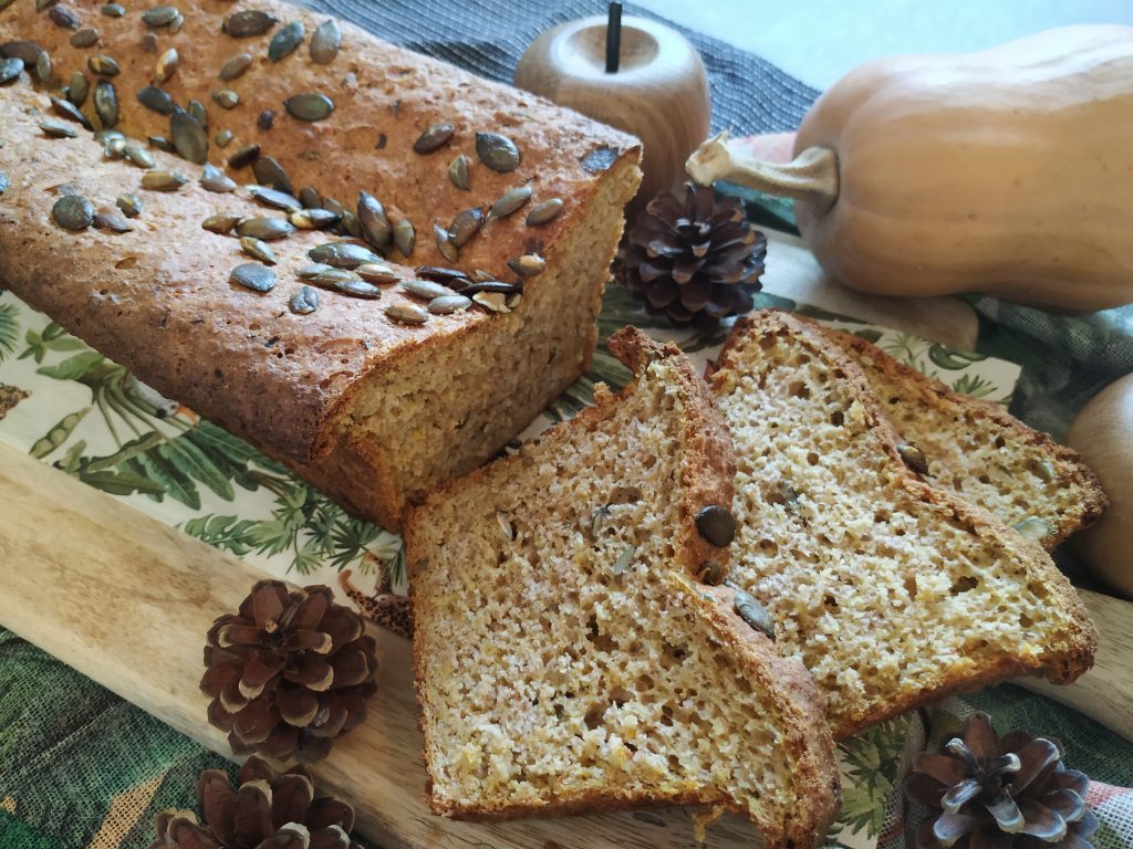 Pan casero de calabaza sin azúcar
