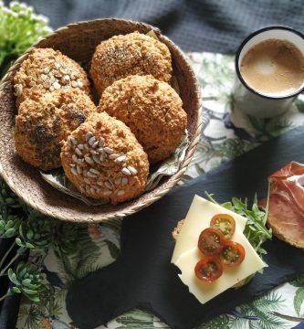 Panecillos de avena saludables y sin azúcar