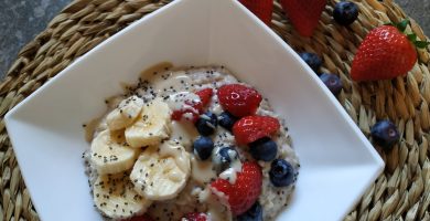 Avena con fruta