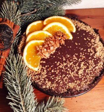 Tarta de chocolate sin gluten y sin azúcar