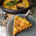 Tortilla vegetariana de zanahoria y quinoa