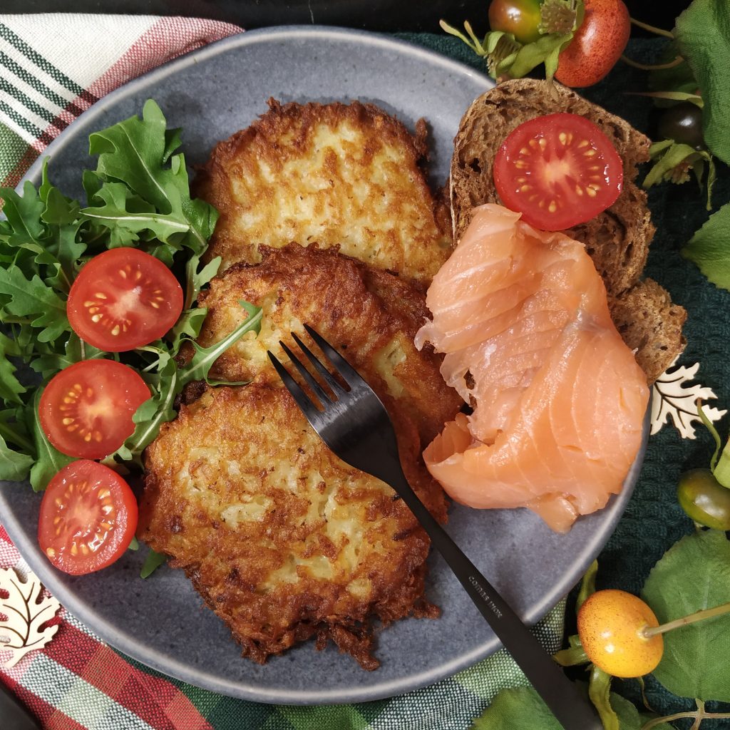 Tortitas vegetarianas de patata crujientes