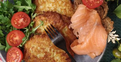 Tortitas vegetarianas de patata crujientes