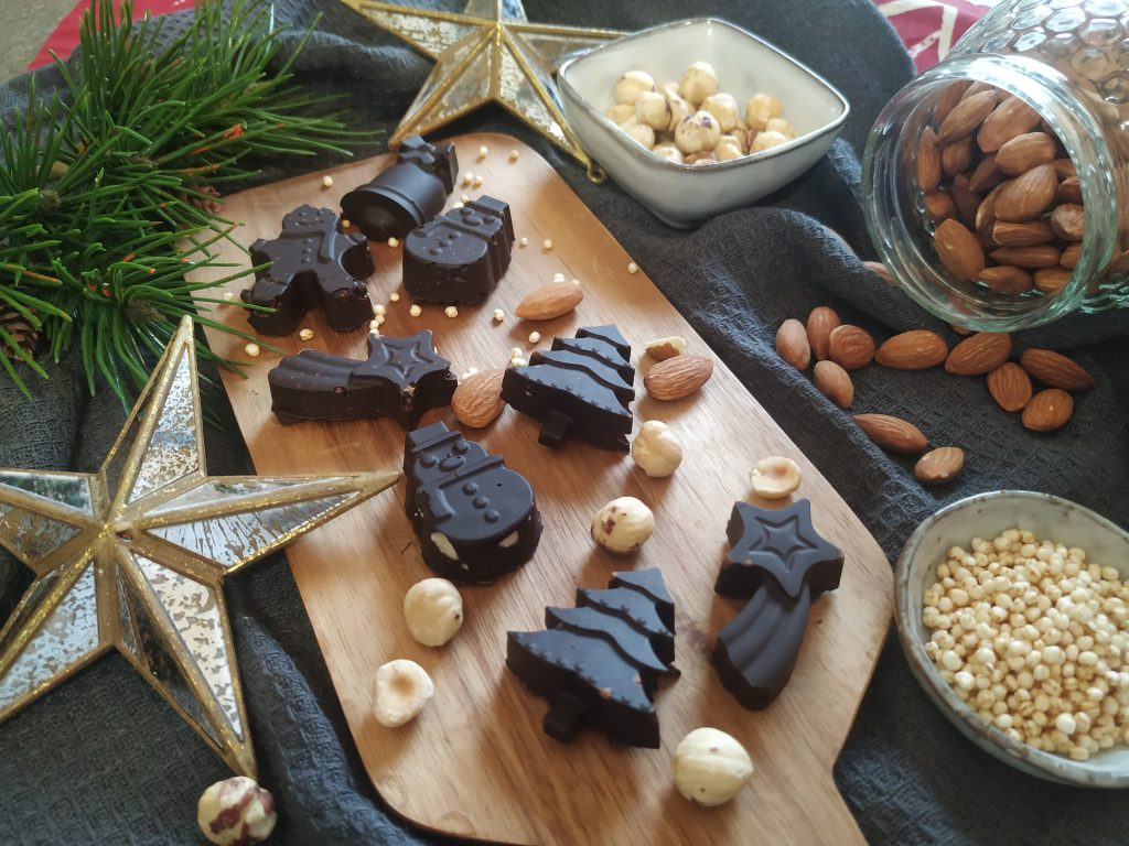 Turrón de chocolate casero sin azúcar